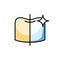Teeth cleaning thin line icon