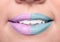 Teeth healty beautyful woman skin closeup lips, unrecognizable p