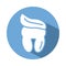 Teeth human block style icon