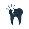 Teeth, Problem Icon. Simple flat design concept