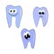 teeth vector trio