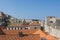 The teething tourist trail across the castle walls, in Dubrovnik Old Town, Croatia.