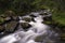 Tefafallet waterfall near Ljusnedal