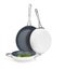 Teflon, stainless steel pan set and vegetable