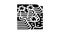 tegallalang rice terraces glyph icon animation