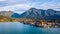 Tegernsee, Germany. Lake Tegernsee in Rottach-Egern (Bavaria), Germany near the Austrian border. Aerial view of the lake 