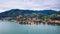 Tegernsee, Germany. Lake Tegernsee in Rottach-Egern Bavaria, Germany near the Austrian border. Aerial view of the lake