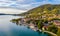 Tegernsee, Germany. Lake Tegernsee in Rottach-Egern Bavaria, Germany near the Austrian border. Aerial view of the lake