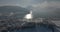 Tegernsee Lake at the Bavarian Alps in Winter Germany. Beautiful panoramic aerial