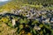 Teglio - Valtellina IT - Aerial view of the Torre de li beli miri