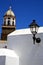 Teguise lanzarote church tower in arrecife