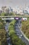 TEHERAN, IRAN - OCTOBER 03, 2016:Tehran skyline and greenery in