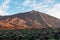 Teide - Panoramic view on volcano Pico del Teide during sunrise, Mount El Teide National Park, Tenerife, Canary Islands,