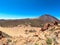 Teide - Scenic view on volcano Pico del Teide seen from Riscos de la Fortaleza, Mount El Teide National Park, Tenerife,