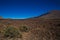 Teide volcanic rocks. desert in the mountains and blue sky