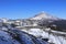 Teide volcano completely snowed. January 2021. Tenerife. Canary Islands. Spain