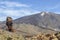 Teide volcano is the highest volcano in Spain. Teide National Park, located in the center of Tenerife.