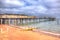 Teignmouth pier and beach Devon England UK