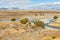 Tekapo river meandering across Mackenzie Country in New Zealand