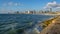 Tel Aviv coastline in a beautiful and sunny afternoon