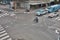 Tel Aviv - February 2, 2017: Crossroad in Tel Aviv loaded with t