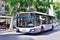 TEL AVIV, ISRAEL- APRIL, 2017: Modern shuttle on the streets of Israeli cities