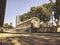 TEL AVIV, ISRAEL - JUNE 23, 2018: Overview of the rails and a wagon, in the old train station in Tel Aviv, Israel