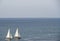 Tel Aviv, Israel - young people on sailboats in the bay