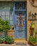 Tel-Aviv - Jaffa, Israel - May 22, 2021: Vintage door of an old house in Jaffa