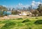 Tel Aviv - The outlook to waterfront and city from Gan HaPisga Summit Garden in old Jaffa.