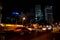 Tel Aviv skyline at night