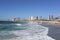 Tel Aviv skyline and seascape, Israel