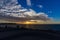 Tel Aviv sunset with textured clouds