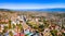 Telavi old town aerial panoramic view