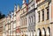 Telc town square with renaissance houses