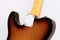 Telecaster electric guitar\\\'s plate and wood veins on white background