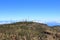 Telecom towers in ambience of pico de la nieves mountains in Gran Canaria Spain