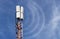 Telecommunication antenna mast or mobile tower transmits waves
