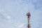 Telecommunication Radio Antenna and Satelite Tower with a sunlig