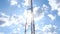 Telecommunication towers include of radio microwave and television antenna system . time lapse