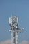 A telecommunications antenna on a tall pylon