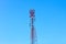 Telecommunications antenna whit cloud and Blue sky