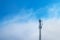 Telecommunications equipment, Cell Phone Antenna Tower, Wireless communication, Mobile phone tower, with mist