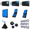 Telecommunications Mobile Industry Icons Set - Blu