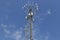 Telecommunications and Wireless Cell Equipment Tower with Directional Mobile Phone Antenna IV