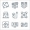 Telecommuting line icons. linear set. quality vector line set such as information, chat box, online, intranet, wifi, online,