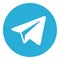 Telegram logo icon