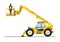 Telehandler with bucket