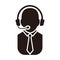 telemarketers icon  Customer Service Icon User With Headphone