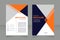 Telemarketing company services promo blank brochure design